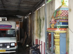 ambulance and shrine, both essential